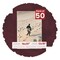 Dark Red Suede Mat Board for 16x20 Frames - Fits 12x18 Photos